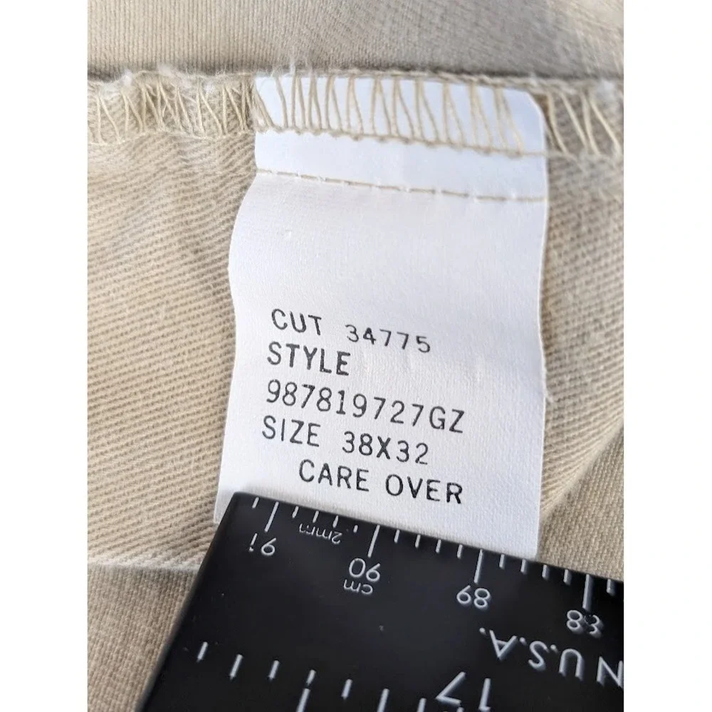 Polo Ralph Lauren Chino Pants Men's 38x32 Khaki Tan Pleated Trousers